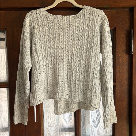 Princess Polly Lenker Knit Split Front Jumper in Grey Offset Button Cardigan NWT - Picture 8 of 14